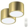 IMMAX NEO set 2x RONDATE SMART stropné svetlo 15cm 12W zlaté Zigbee 3.0 DO, TUYA