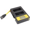PATONA Photo Duálna nabíjačka Canon LP-E8 s LCD displejom, USB