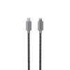 Epico Látkový opletený kábel C na blesk 1,8 m 2020 - vesmírne sivý