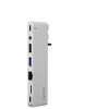 Epico Hub Pro III s USB-C pre notebooky a tablety - strieborný