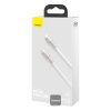 Baseus Cafule Series Nabíjací/dátový kábel USB-C na Lightning PD 20W 2m, biely