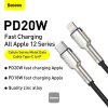 Baseus Cafule Series Nabíjací/dátový kábel USB-C na Lightning PD 20W 2m, čierny