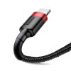 Baseus Cafule Nabíjací/dátový kábel USB na Lightning 1,5A 2 m, červeno-čierny