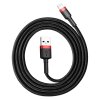 Baseus Cafule Nabíjací/dátový kábel USB na Lightning 1,5A 2 m, červeno-čierny