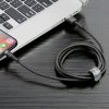 Baseus Cafule Nabíjací/dátový kábel USB na Lightning 2,4 A 0,5 m, sivo-čierny