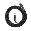 Baseus Cafule Series Nabíjací/dátový kábel USB-C na USB-C PD2.0 60W Flash 2 m, červeno-čierny