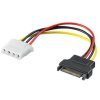 Napájací adaptér PremiumCord SATA samec - Molex 5,25" samica 17 cm