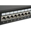 solarix patch panel cat6 24 x rj45 stp cerny 1u 2 big ies446220