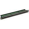 SOLARIX patch panel, CAT6, 24 x RJ45 , UTP, s vyväzovacou lištou, čierny, 1U SX24L-6-UTP-BK