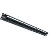 solarix patch panel cat5e 24 x rj45 utp s vyvazovaci listou cerny 1u ien124932