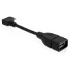 Delock Adaptér USB microUSB samec obdĺžnikový > USB 2.0 samica OTG 11cm (83104)