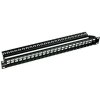 SOLARIX patch panel, Univerzálny modulárne neosadený, 24 portov čierny 1U SX24M-0-STP-BK-UNI