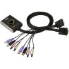 ATEN 2-port DVI KVMP USB2.0, mini, audio, 1.2m CS-682