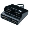 Connect IT USB hub 4 porty STEP - čierny