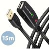 AXAGON ADR-215, USB 2.0 A-M -> A-F aktívny predlžovací / opakovací kábel, 15 m