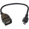 Redukčný kábel PremiumCord USB USB-A/samec - microUSB/samec 20 cm OTG