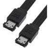 Kábel PremiumCord eSATA-eSATA, 50 cm, tienený, čierny