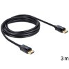 Delock kábel DisplayPort samec na Displayport samec, dĺžka 3m (82424)