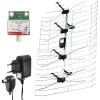EMOS EM-025 vonkajšia anténa 0-100 km, DVB-T2, DAB, LTE/4G filter