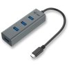 i-tec USB-C Metal 4-portový HUB, 4x USB 3.0 C31HUBMETAL403