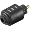 Adaptér optický konektor 3,5 mm samica - Toslink samec