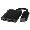 PremiumCord DisplayPort adaptér - 2x DisplayPort, MST, rozšírenie+zrkadlo+2 panely, 4K2K