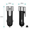 Connect IT Emergency Car Charger záchranárska nabíjačka do auta, strieborná CCC-7070-SL