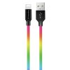 ColorWay USB 2.0 - Lightning kábel 1m 2.4A, viacfarebný CW-CBUL016-MC
