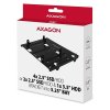 AXAGON RHD-435, kovový rámik 4x 2.5" alebo 2x 2.5" HDD/SSD a 1x 3.5" HDD do 5.25" pozícia