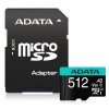 ADATA Premier Pro microSDXC 512GB Class 10 UHS-I U3 100/80MB/s + SD adaptér AUSDX512GUI3V30SA2-RA1