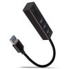 AXAGON HMA-CR3A, USB 3.2 Gén 1 húb, porty 3x USB-A + čítačka kariet SD/microSD