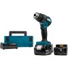 Makita DHP485RFJ Aku bezuhlíkový príklepový skrutkovač Li-ion LXT 18V/3,0 Ah, Makpac