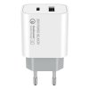 ColorWay AC nabíjačka USB a USB-C 20W, biely CW-CHS025QPD-WT