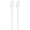 Dátový kábel ALIGATOR POWER 3A, USB-C/USB-C, 1m biely DATKP32