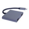 PremiumCord MST adaptér USB-C 2x HDMI, USB3.0, PD, rozlíšenie 4K a FULL HD 1080p ku31hdmi13