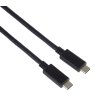Kábel PremiumCord USB-C ( USB 3.2 generácie 2x2, 5A, 20Gbit/s ) čierny, 0,5 m