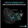 Bezdrôtová myš CONNECT IT Triple SmartSwitch, 2,4 GHz a BT, ČIERNA