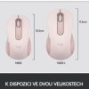 Logitech Wireless M650 M, ružová