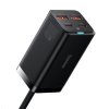 Baseus GaN3 Pro stolný rýchlonabíjací adaptér 2x USB-A, 2x USB-C 100W čierny