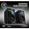 C-TECH SPK-15, 2.0, RGB, čierna