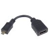 PremiumCord Flexi adaptér HDMI typ A samica - micro HDMI typ D samec na flexibilné pripojenie