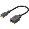 PremiumCord Flexi adaptér HDMI typ A samica - micro HDMI typ D samec na flexibilné pripojenie