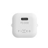 Výstupná nabíjačka FIXED Mini USB-C a sada káblov USB-C/USB-C, podpora PD, 1 meter, 20 W, biela