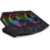 Connect IT NEO RGB chladiaca podložka pod notebook, čierna
