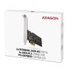 AXAGON PCES-SA4M2, radič PCIe - 2x interný port SATA 6G + 2x slot SATA M.2, ASM1164, SP a LP