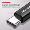 Baseus Fish Eye pružinový nabíjací/dátový kábel USB na USB-C 2A 1 m, čierny