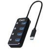 Geti USB hub 4x USB-A 3.0 GUH4AS s prepínačmi