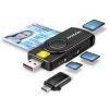 axagon cre smp2a usb a pocketreader 4 slot ctecka smart card eobcanka sd microsd sim ien469038