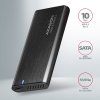AXAGON EEM2-SB2, USB-C 3.2 Gen 2 - M.2 NVMe a SATA SSD RAW box, čierna
