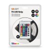 Solight LED svetelný pás, RGB, 3 m, sada s 12V adaptérom a diaľkovým ovládaním, 7,2 W/m, IP20